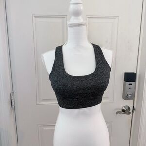 Nine Bull Strappy Sports Bra L | Gray Criss Cross
